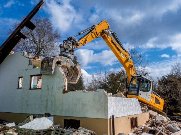 house being knocked down for rebuilding